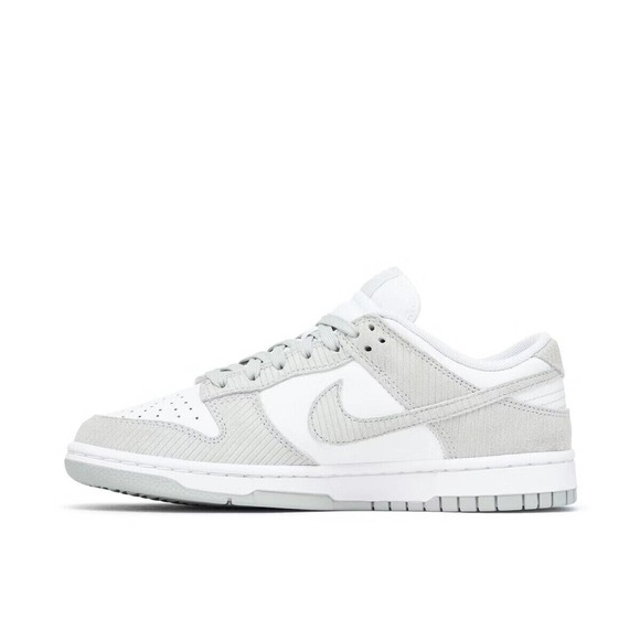 Nike Dunk Low Light Silver Corduroy FN7658-100 (Size 12W/10.5M) main image 4